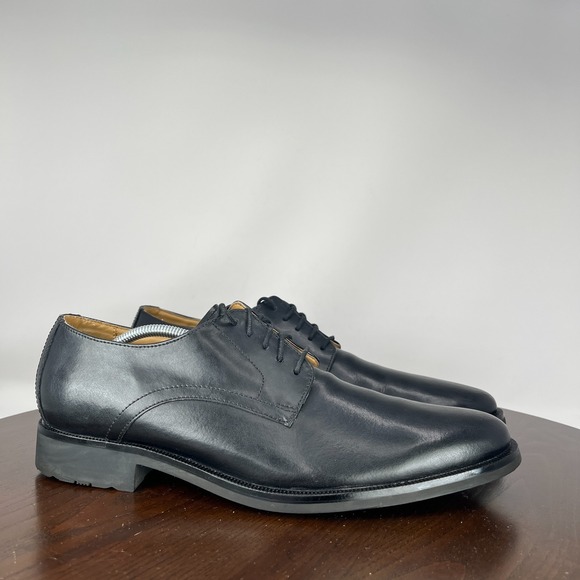 Cole‎ Haan Oxford Shoes Men\'s 10 M Black Leather Plain Toe Derby Lace Up Dress main image 7